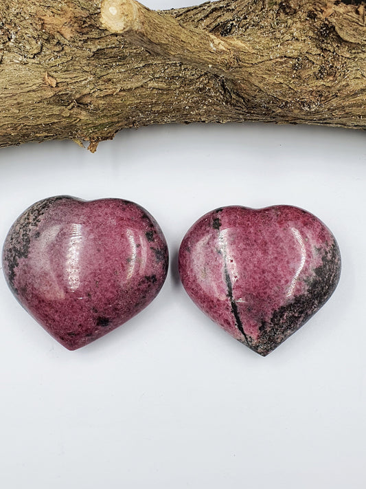 Large Rhodonite Heart