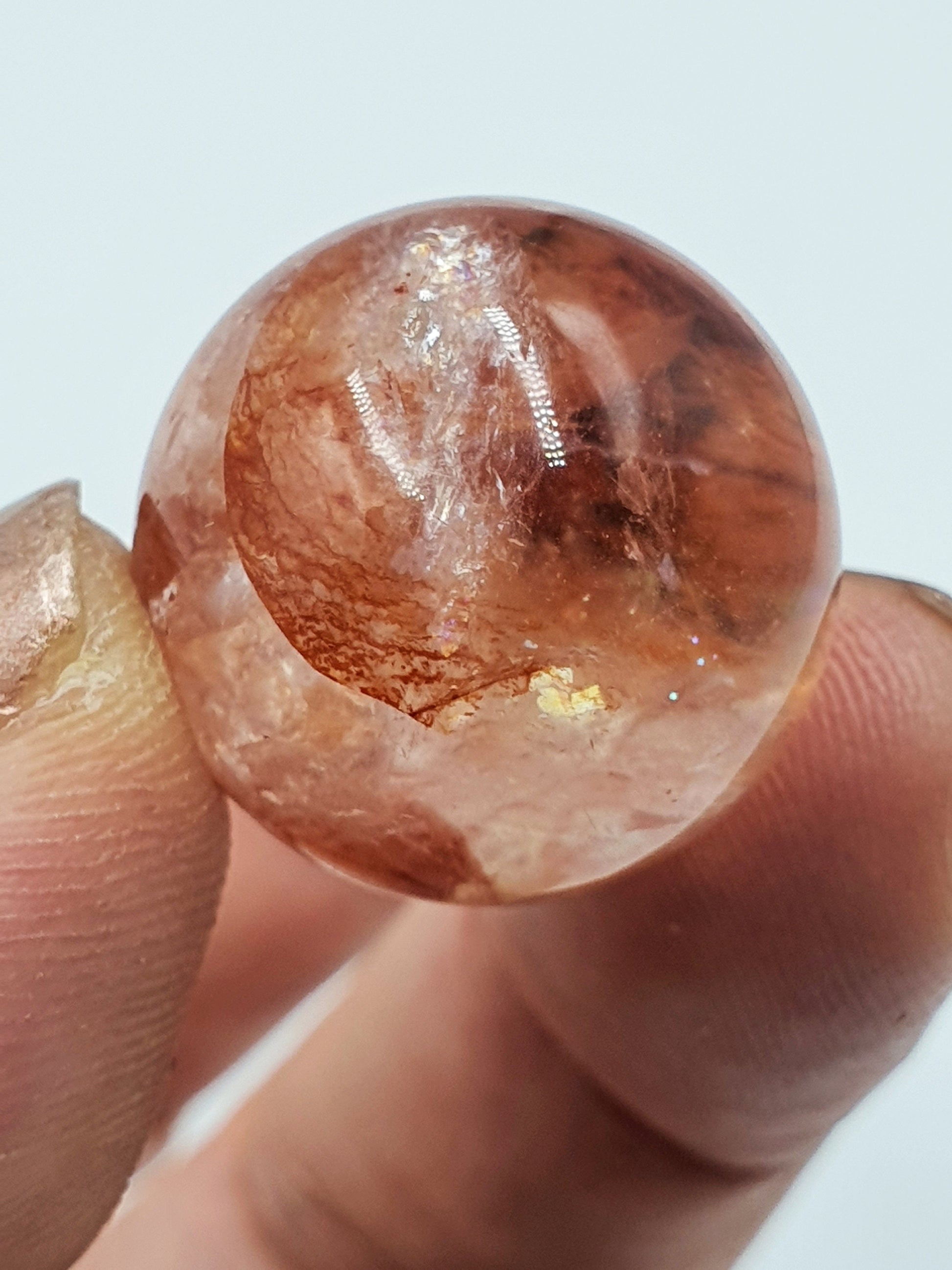 Fire Quartz (Hematoid) Mini Sphere- 20mm