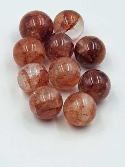 Fire Quartz (Hematoid) Mini Sphere- 20mm