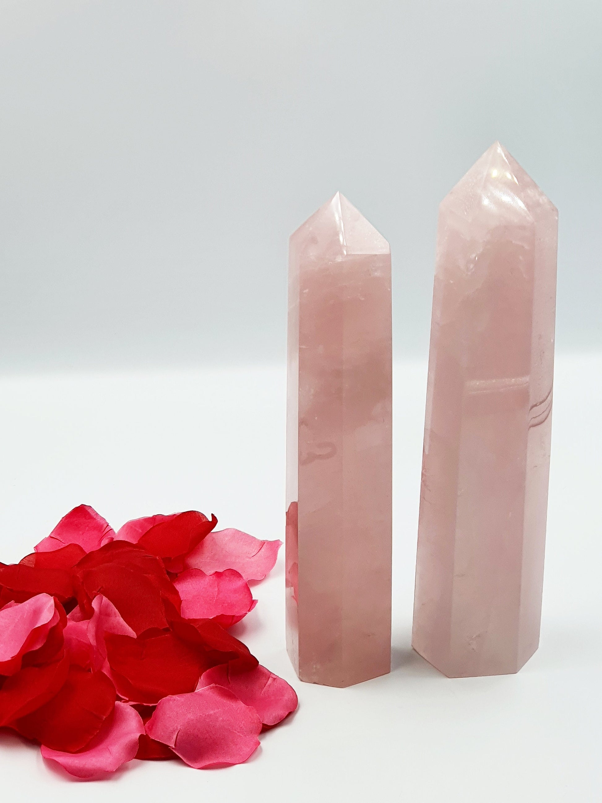 Large Rose Quartz Tower