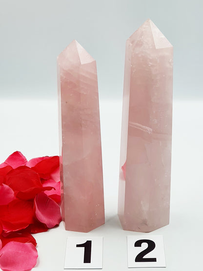 Large Rose Quartz Tower