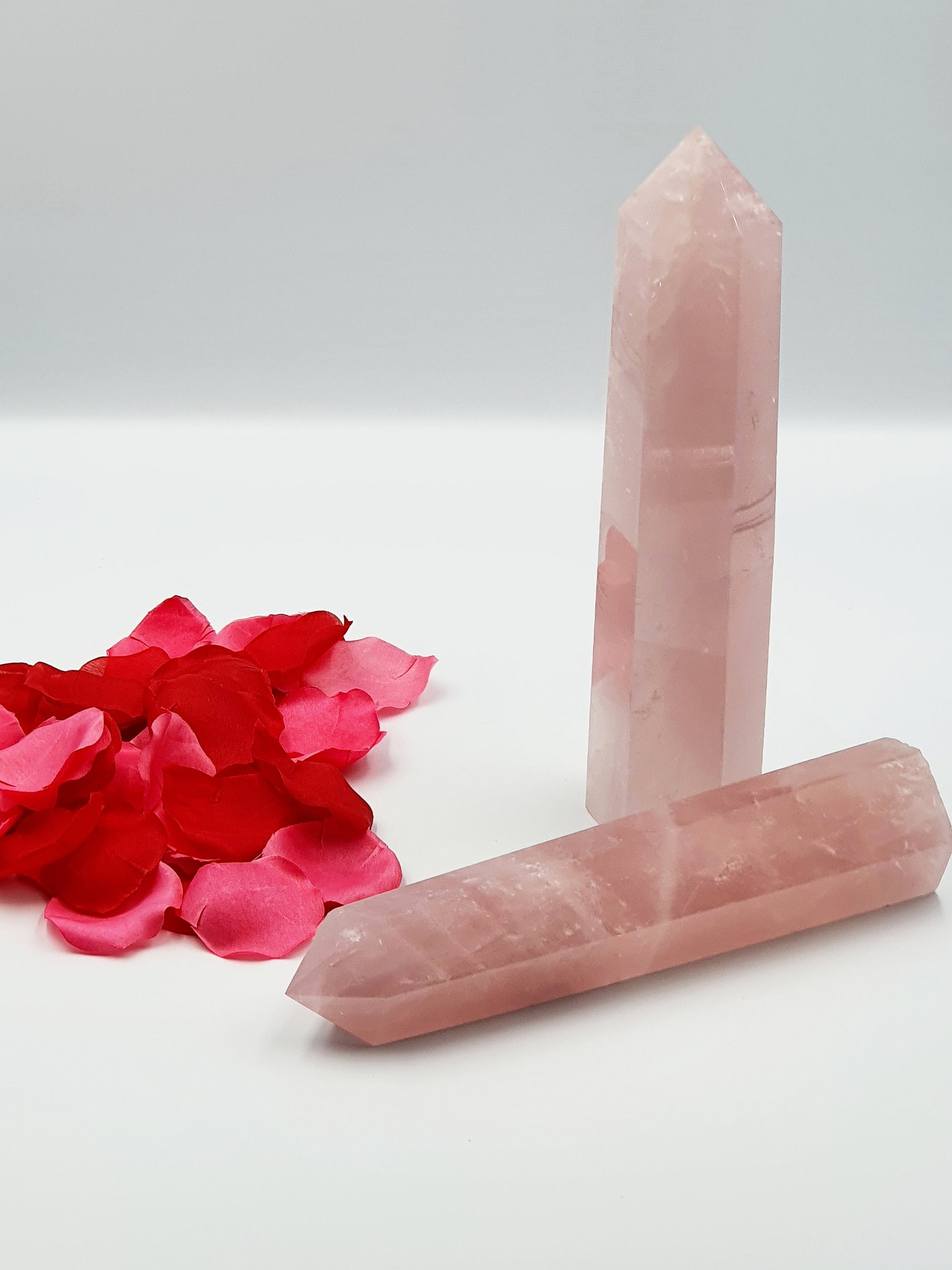 Large Rose Quartz Tower