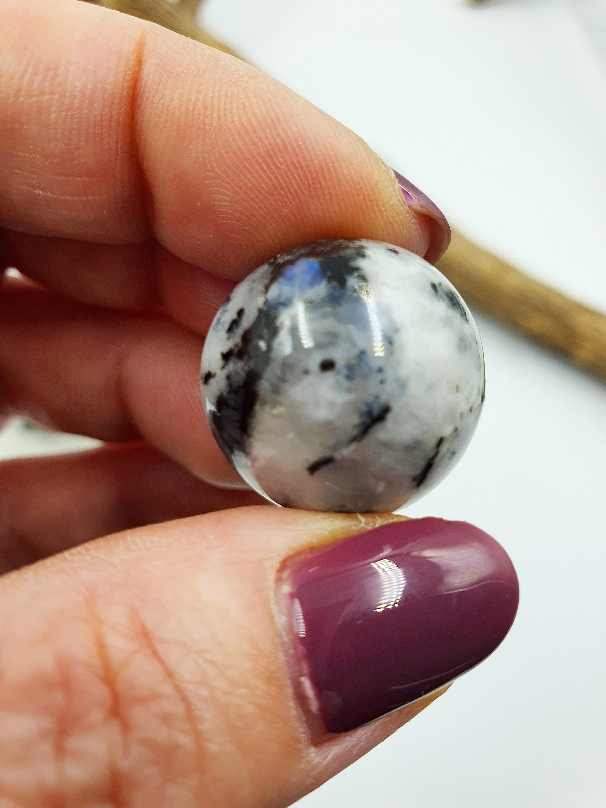 Rainbow Moonstone Mini Sphere - 20mm