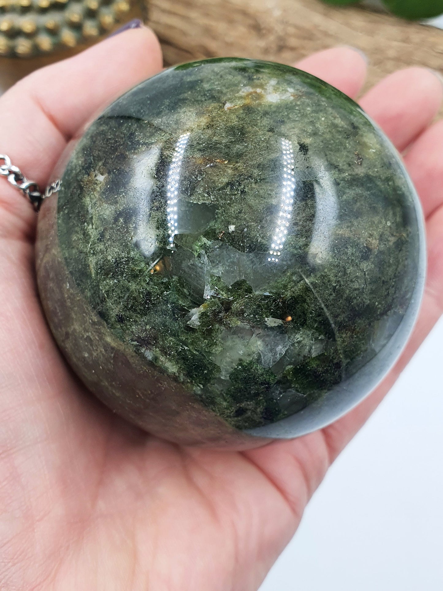 Large Epidote Sphere