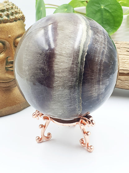 Large Fluorite and Pyrite Sphere