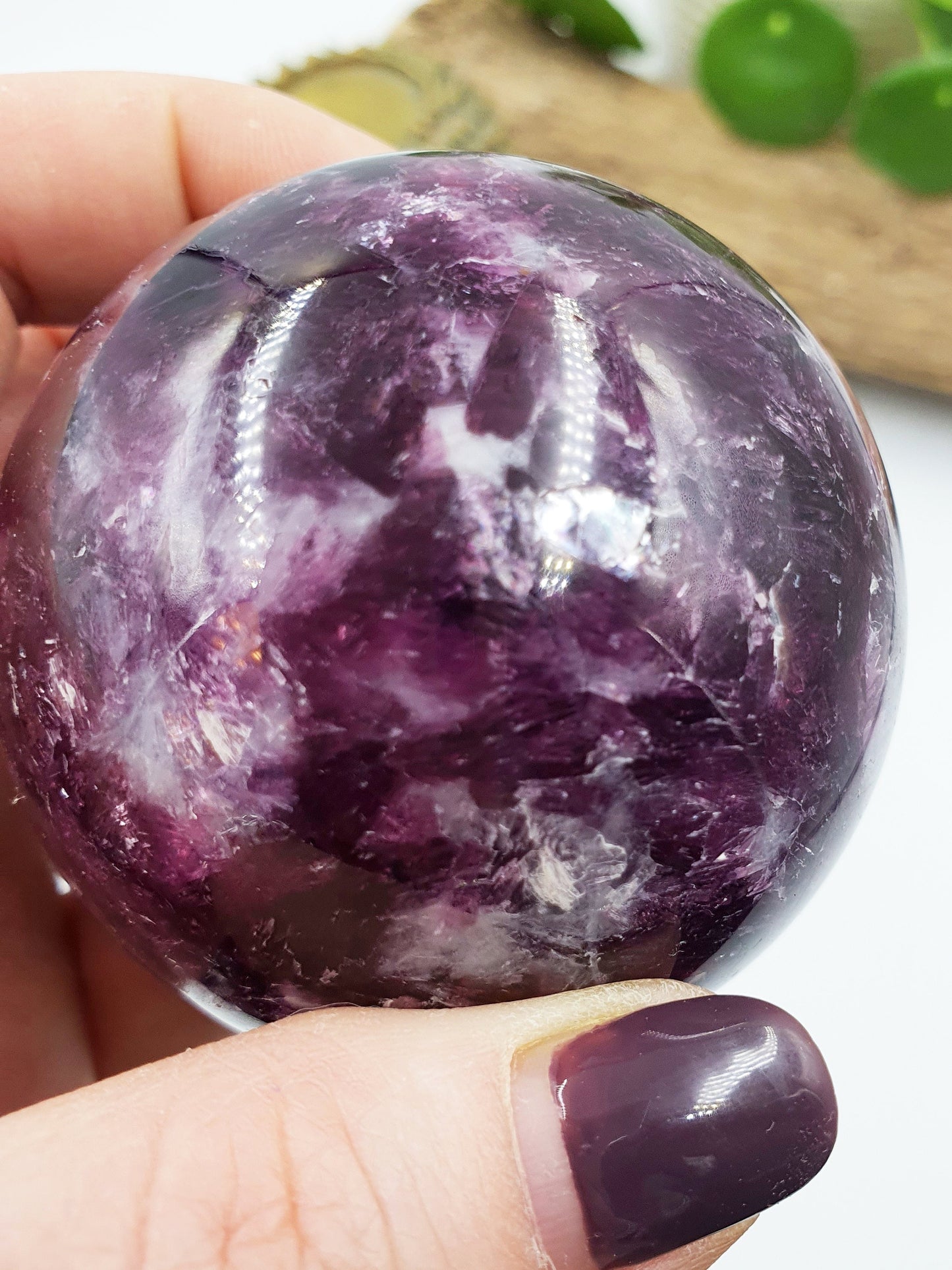 Flashy Purple Mica Sphere