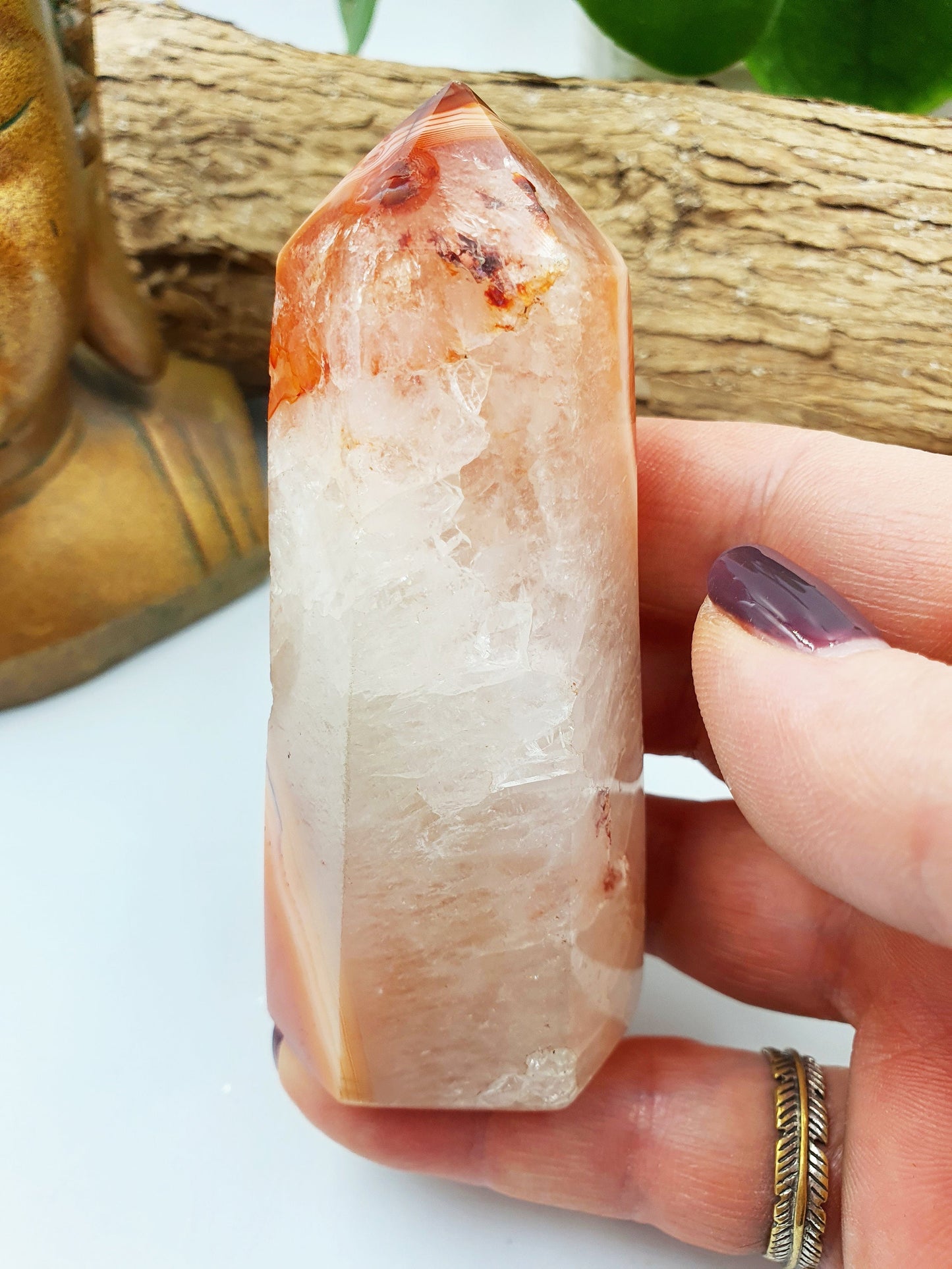 Drusy Carnelian Tower