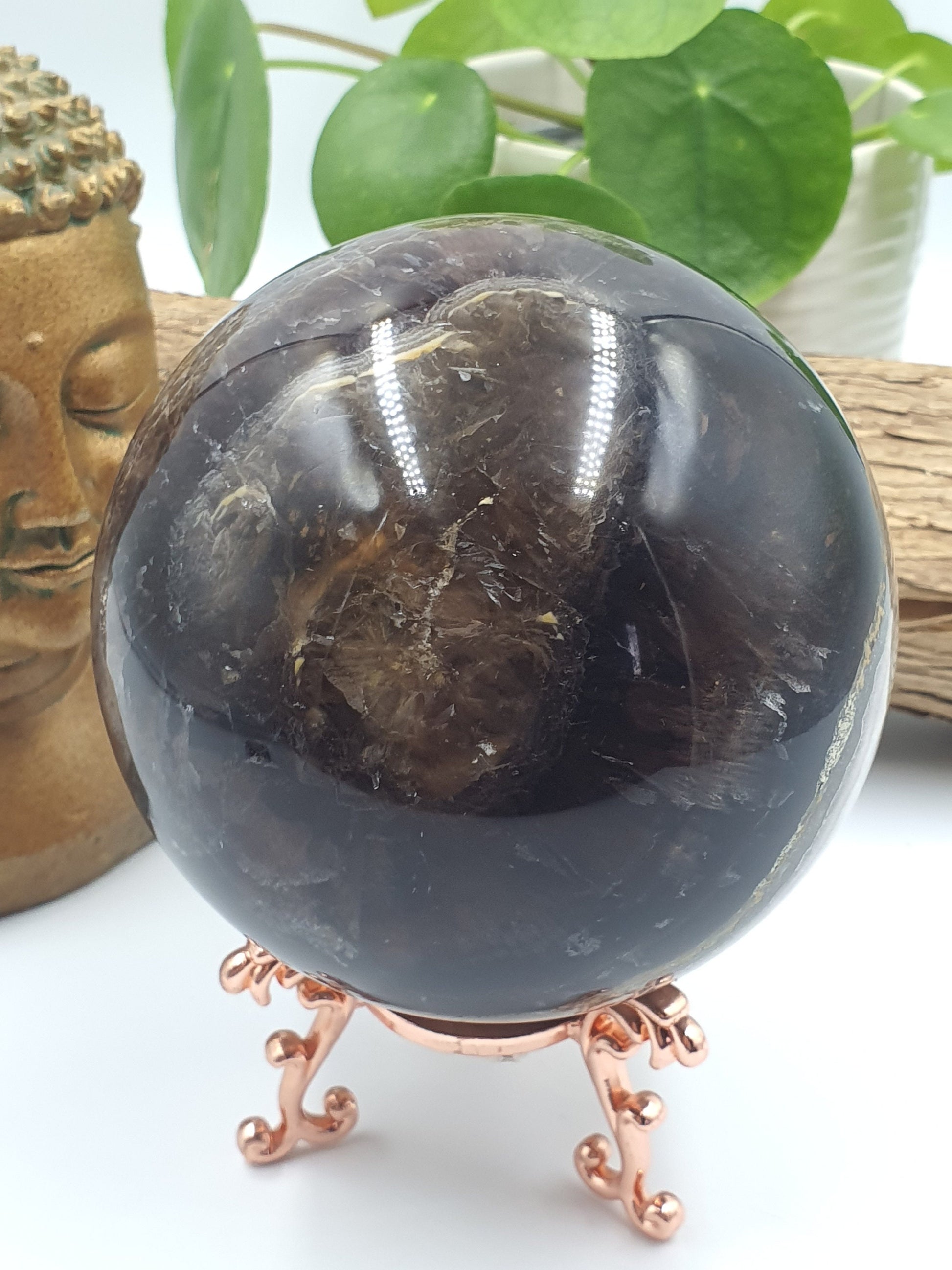 Large Fluorite and Pyrite Sphere