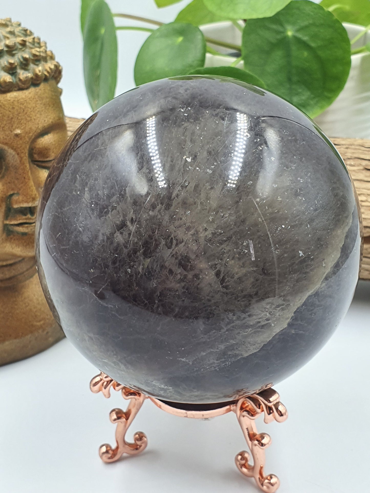 Large Fluorite and Pyrite Sphere