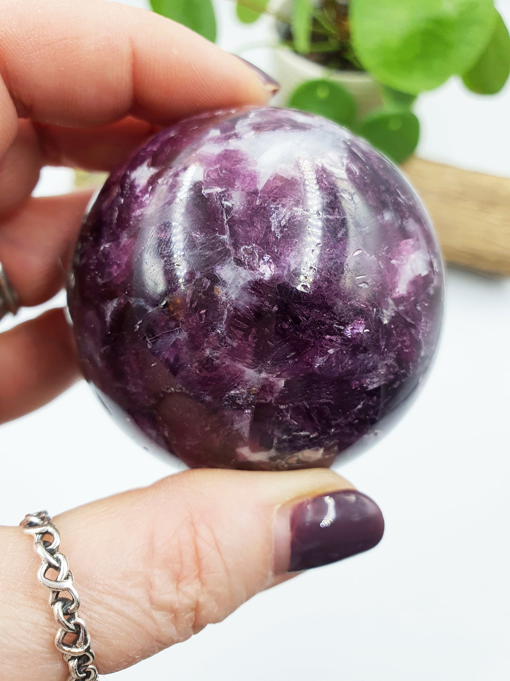 Flashy Purple Mica Sphere