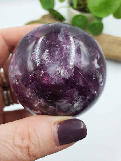 Flashy Purple Mica Sphere