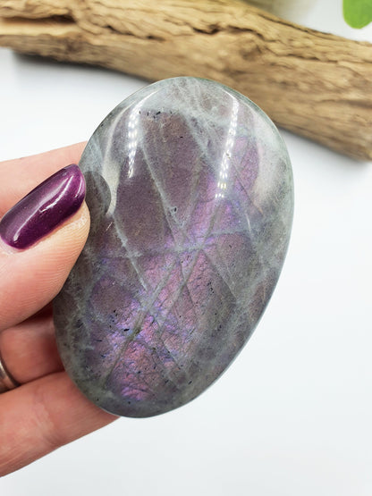 A Grade Pink Labradorite Palm