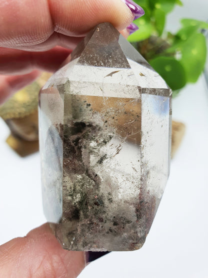 Garden Quartz (Lodolite) Tower