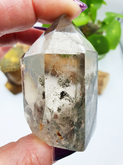 Garden Quartz (Lodolite) Tower