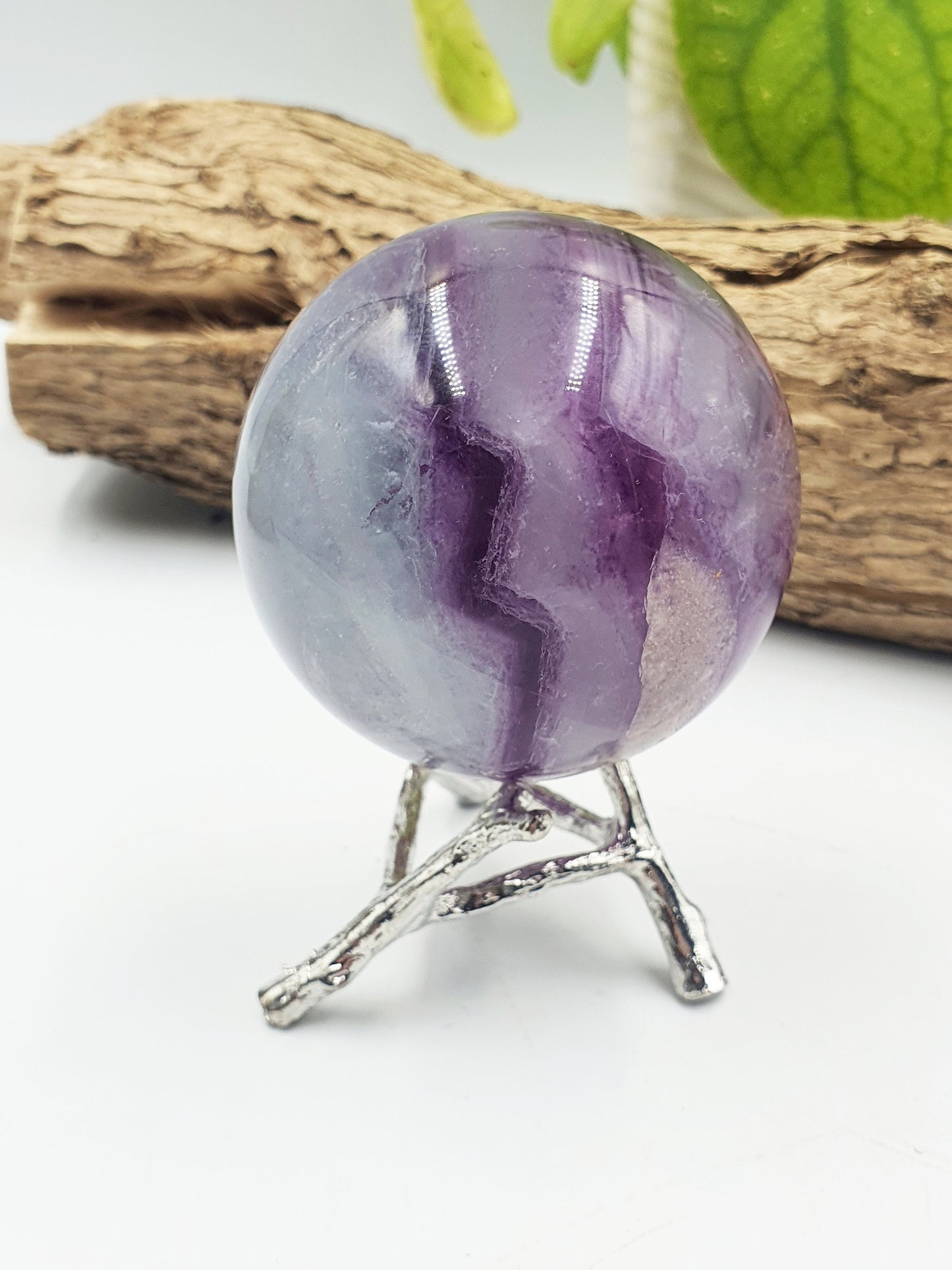 Watermelon Fluorite Sphere