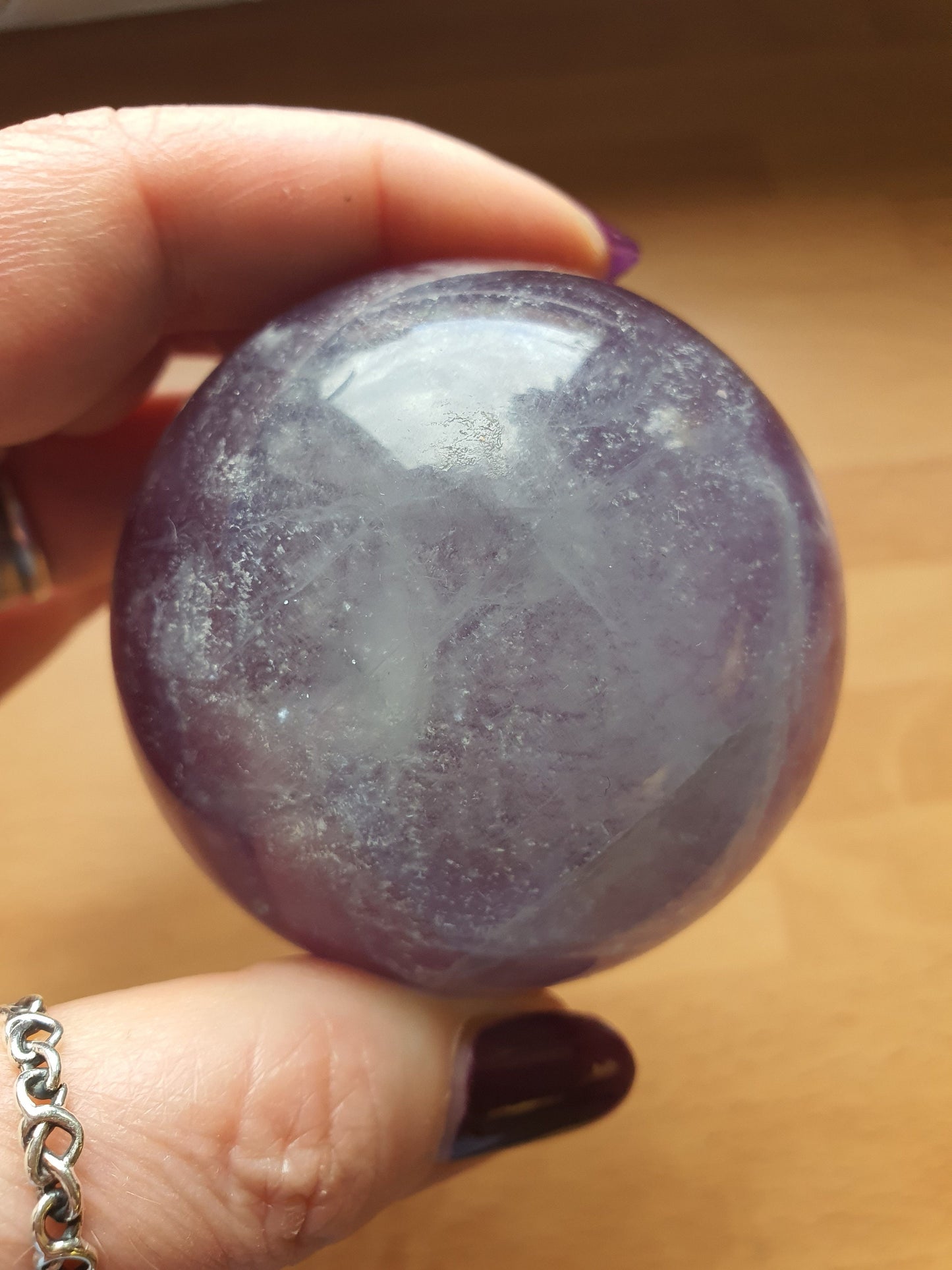 Watermelon Fluorite Sphere