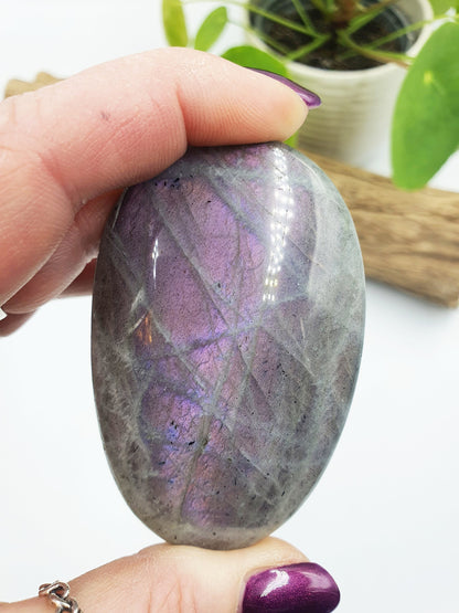 A Grade Pink Labradorite Palm