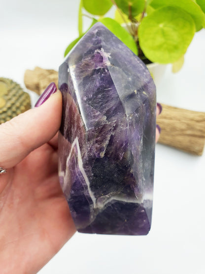 Chevron Amethyst Freeform Point