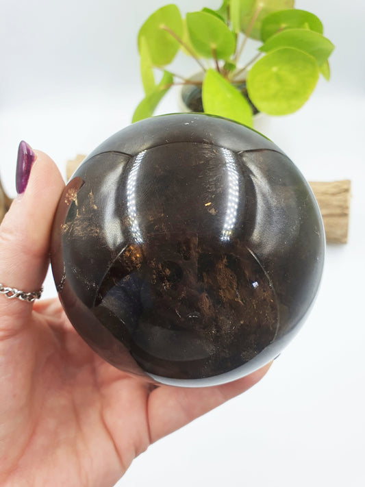 Dark Smokey Quartz Sphere