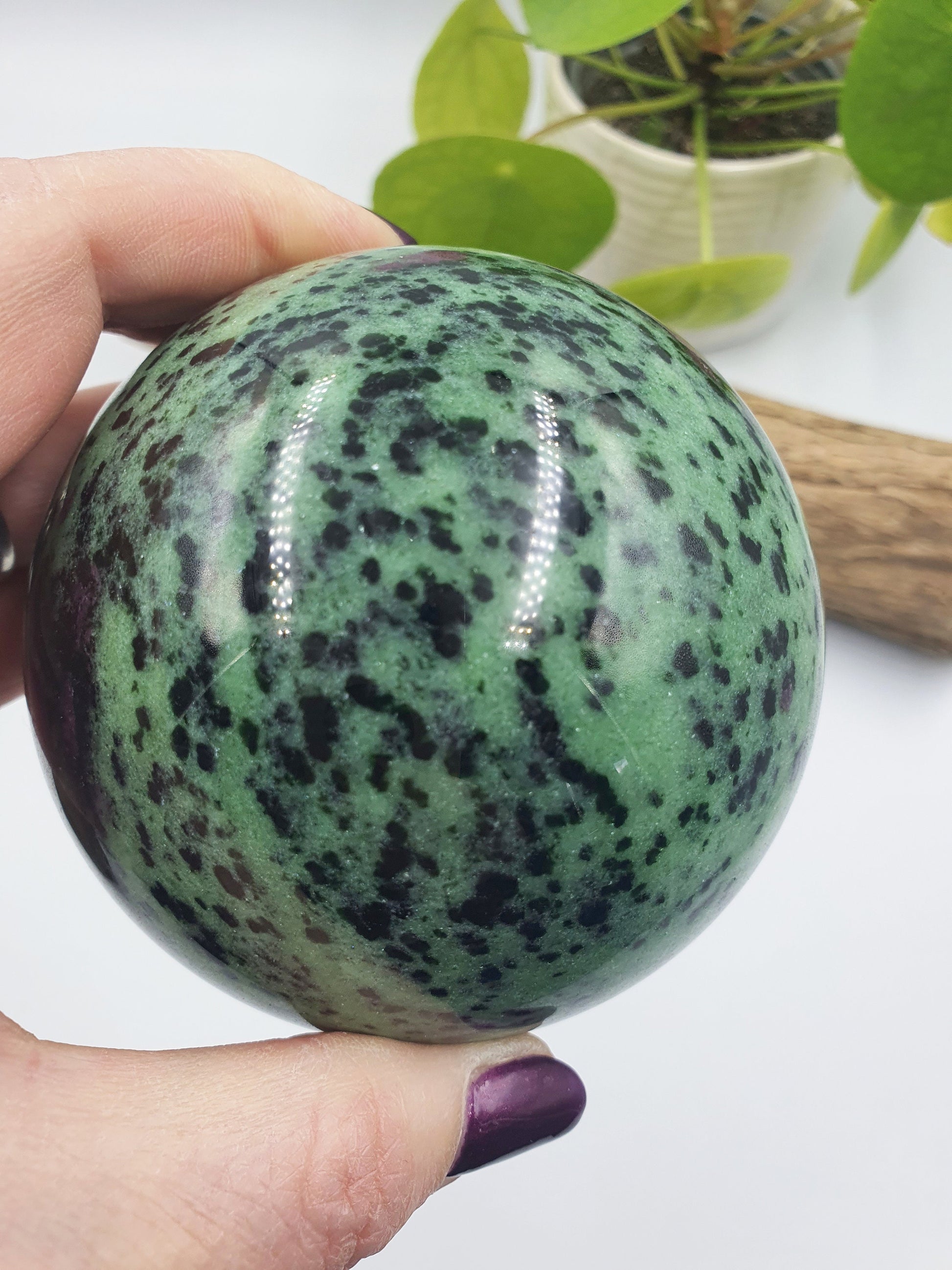 Large Ruby in Zoisite Sphere