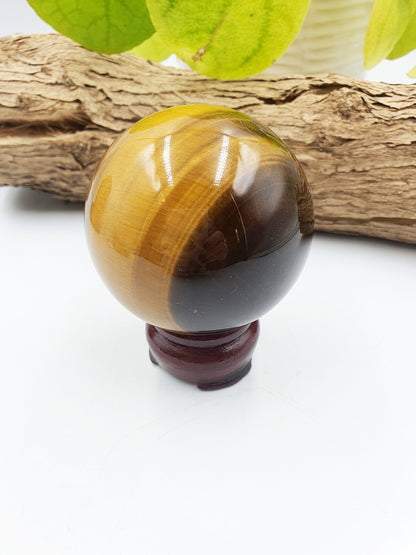 High Grade Flashy Yellow Tigers Eye Sphere