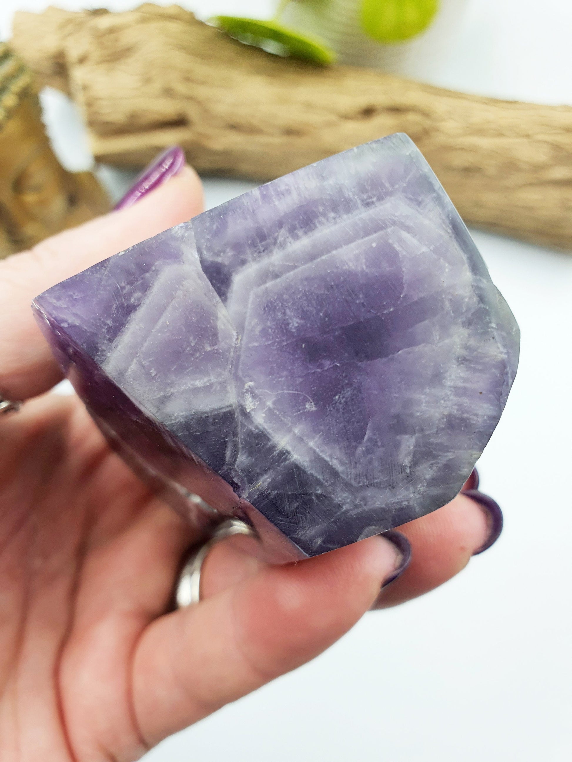 Chevron Amethyst Freeform Point