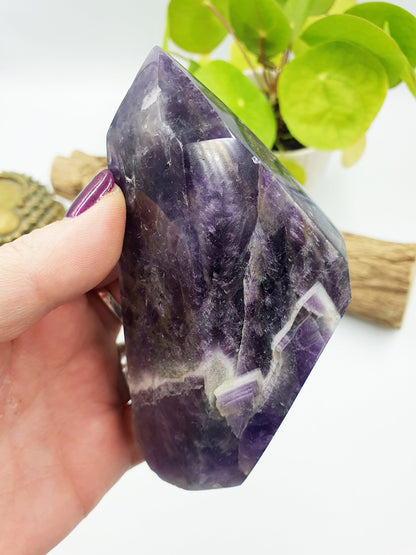 Chevron Amethyst Freeform Point