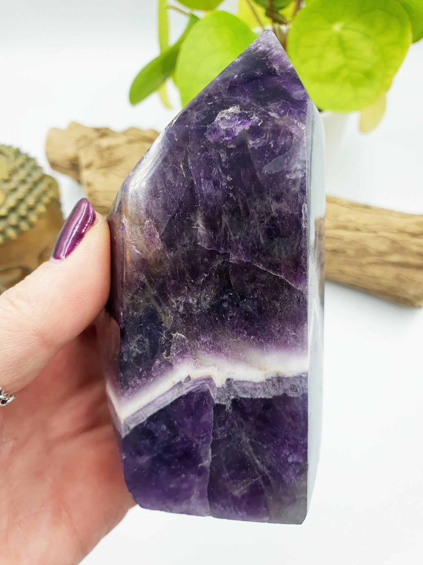 Chevron Amethyst Freeform Point