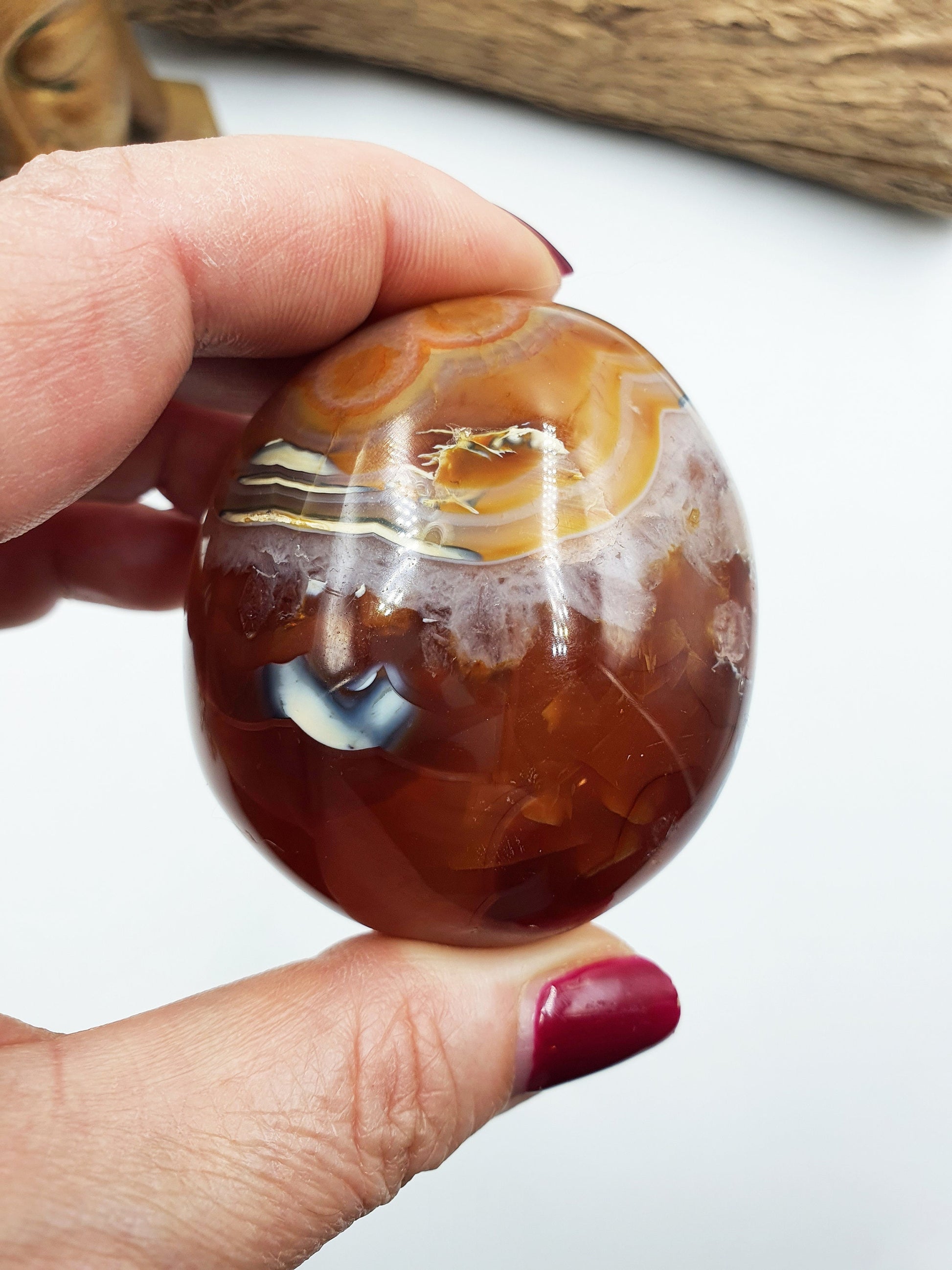 Large Carnelian Palm