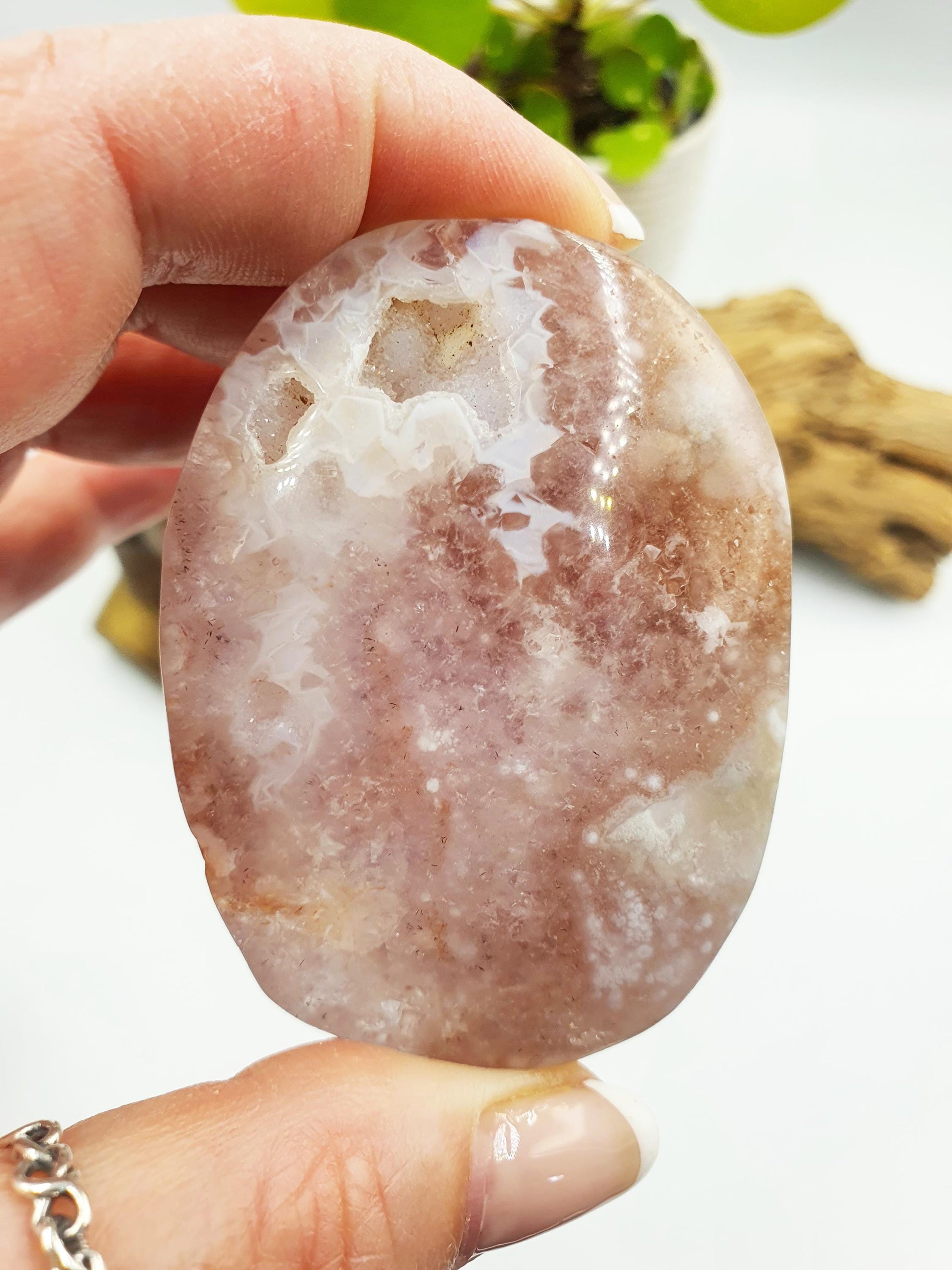 Large High Grade Pink Amethyst Drusy Palm