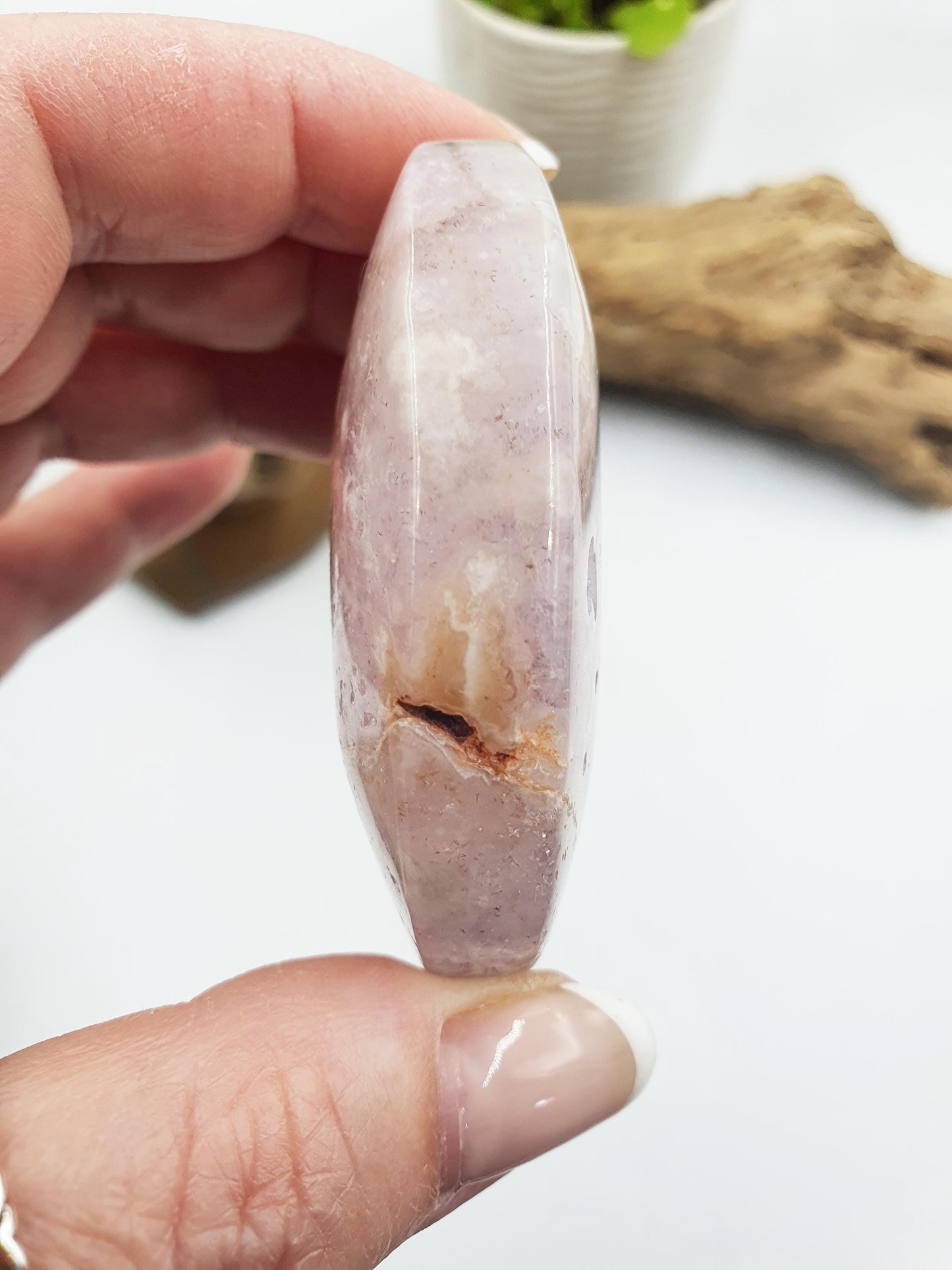 Large High Grade Pink Amethyst Drusy Palm