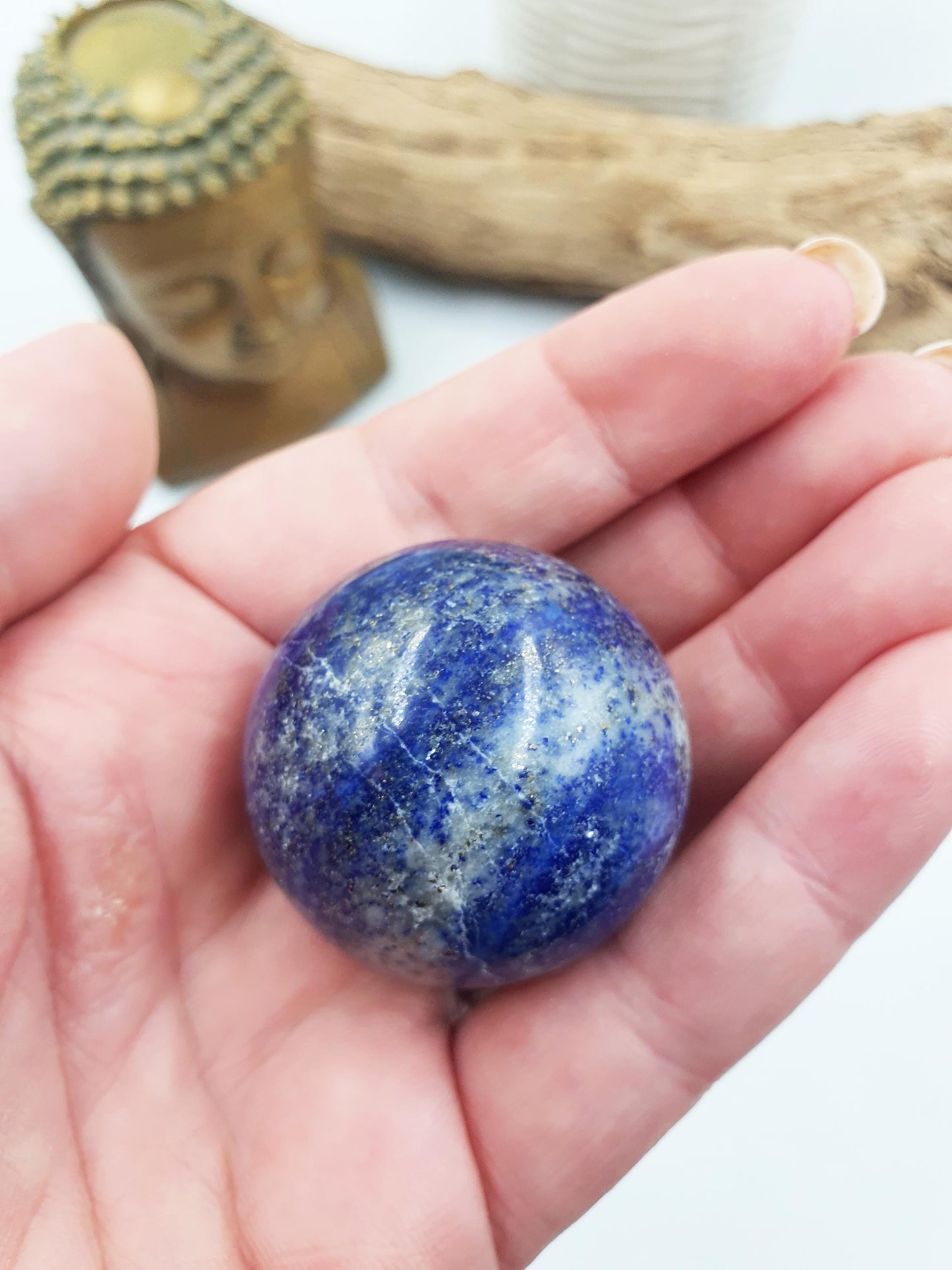 Lapis Lazuli Sphere (UV Reaction)