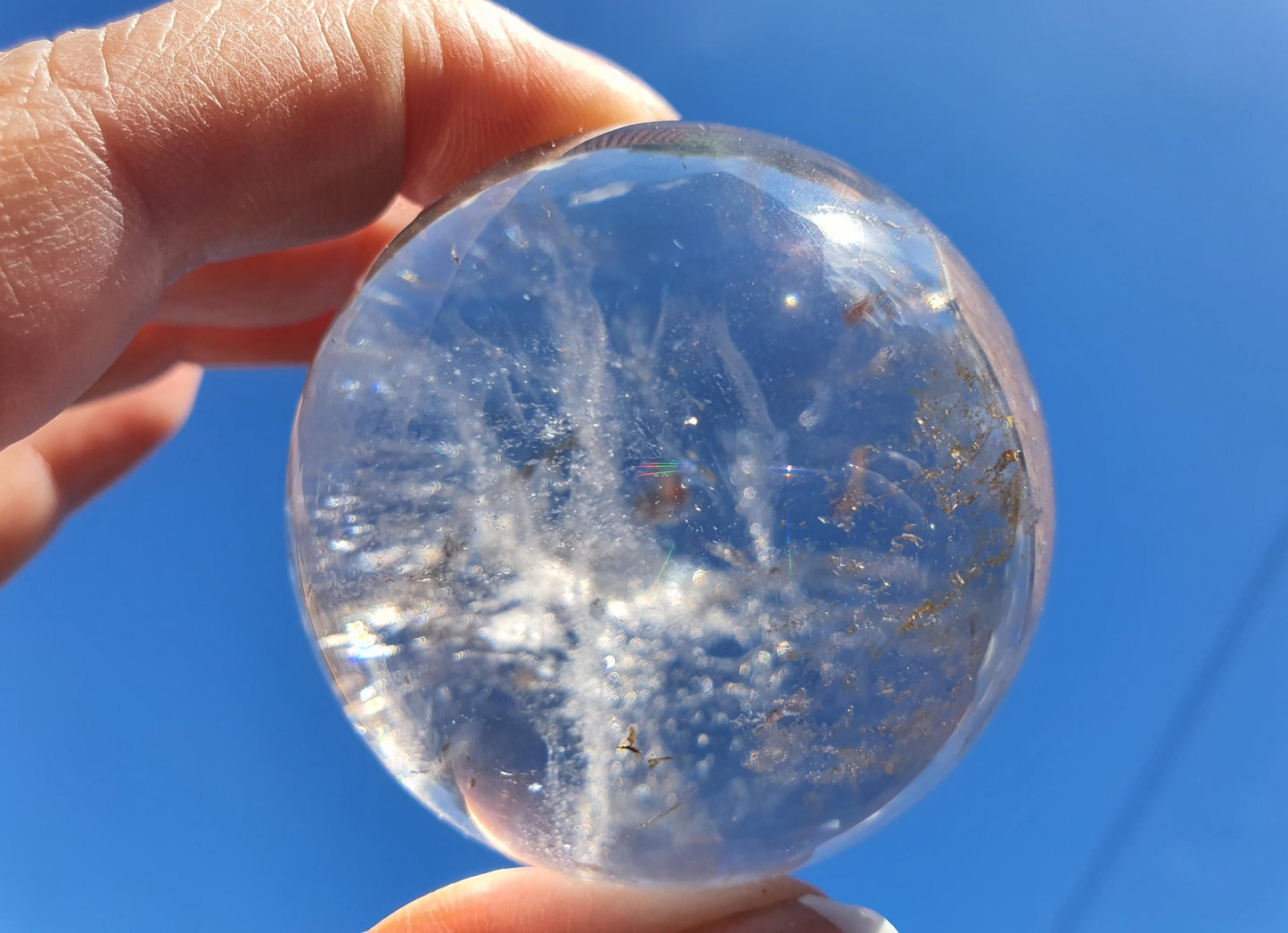 Clear Quartz Crystal Sphere