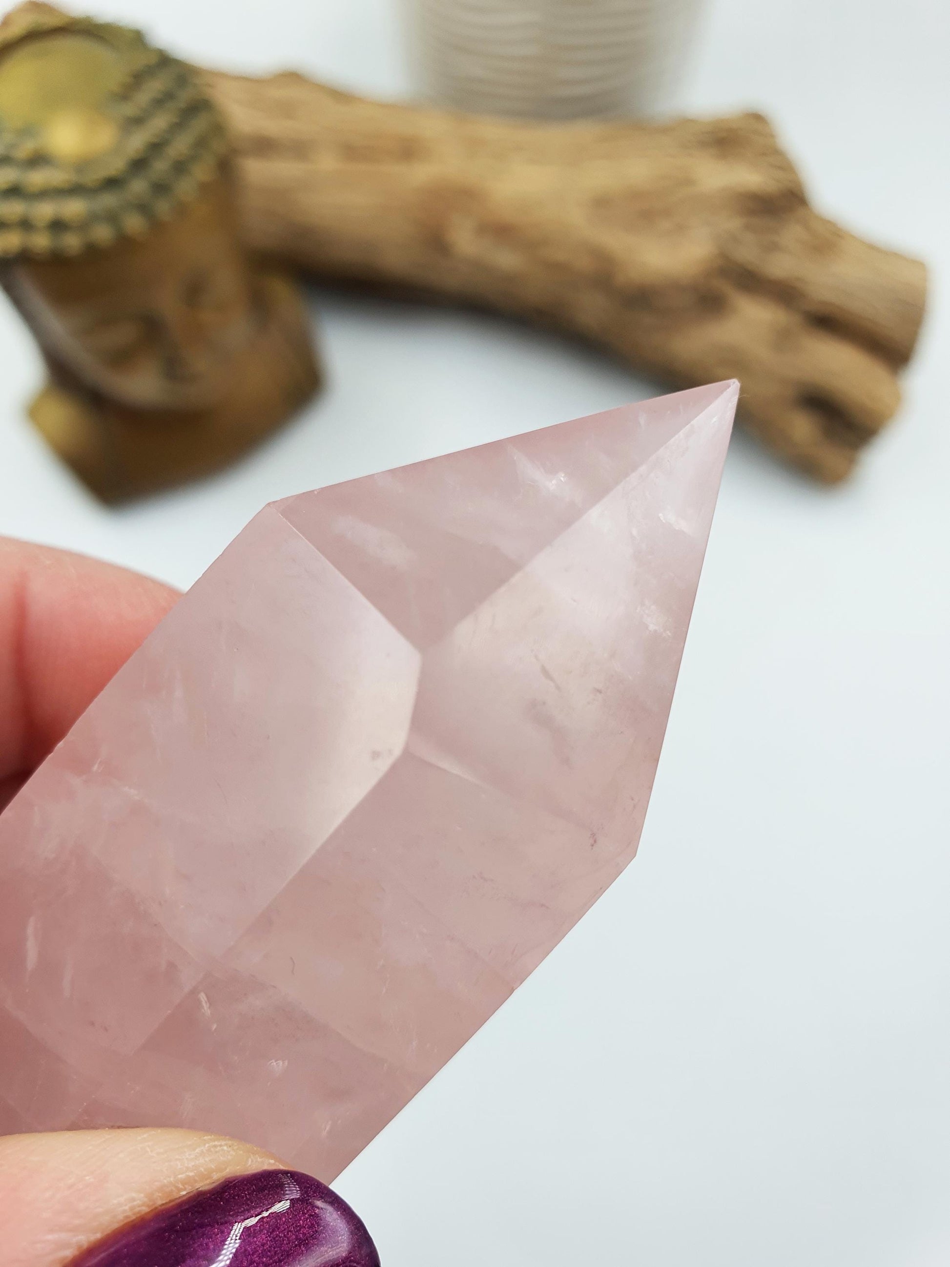 Madagascan Rose Quartz Tower