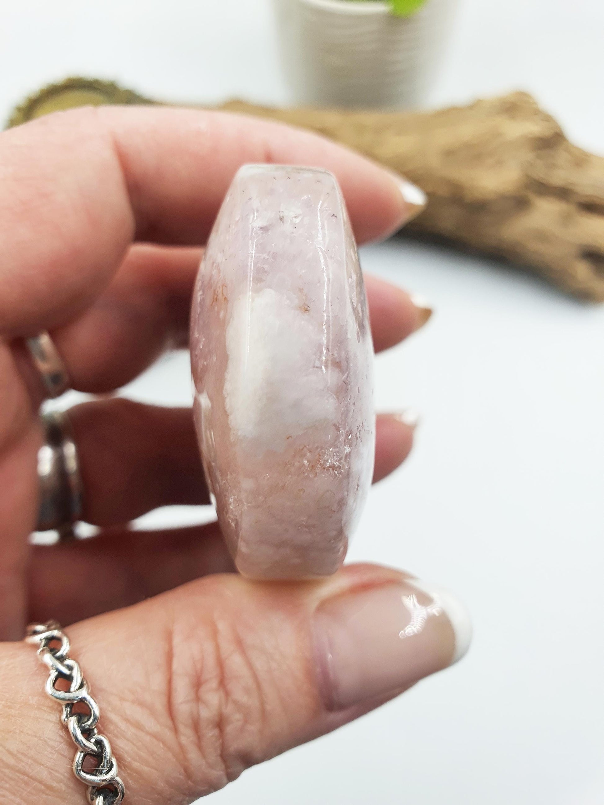 Large High Grade Pink Amethyst Drusy Palm