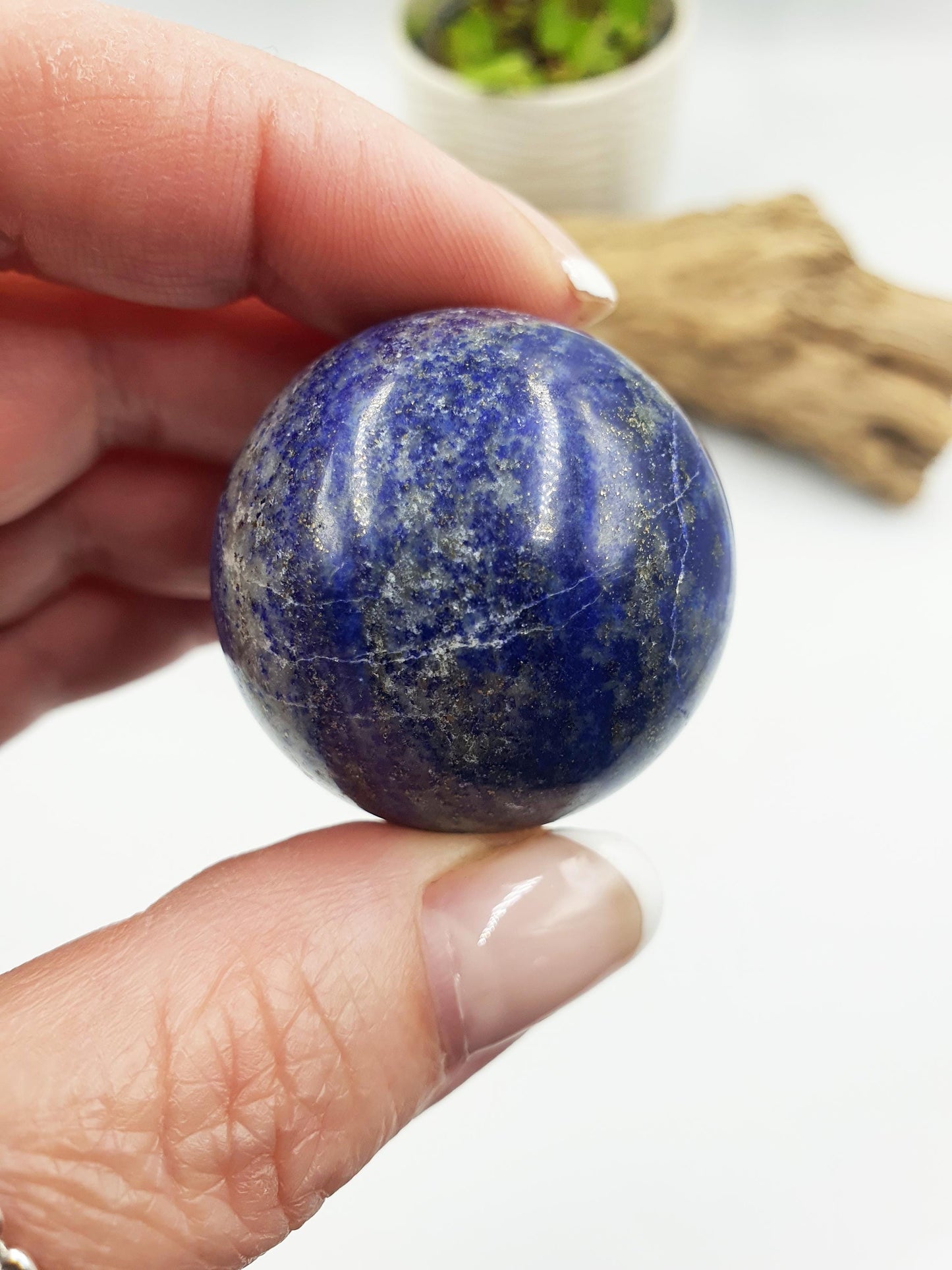 Lapis Lazuli Sphere (UV Reaction)