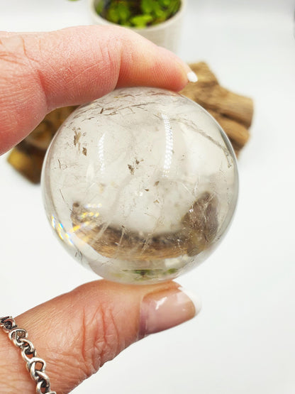 Clear Quartz Crystal Sphere