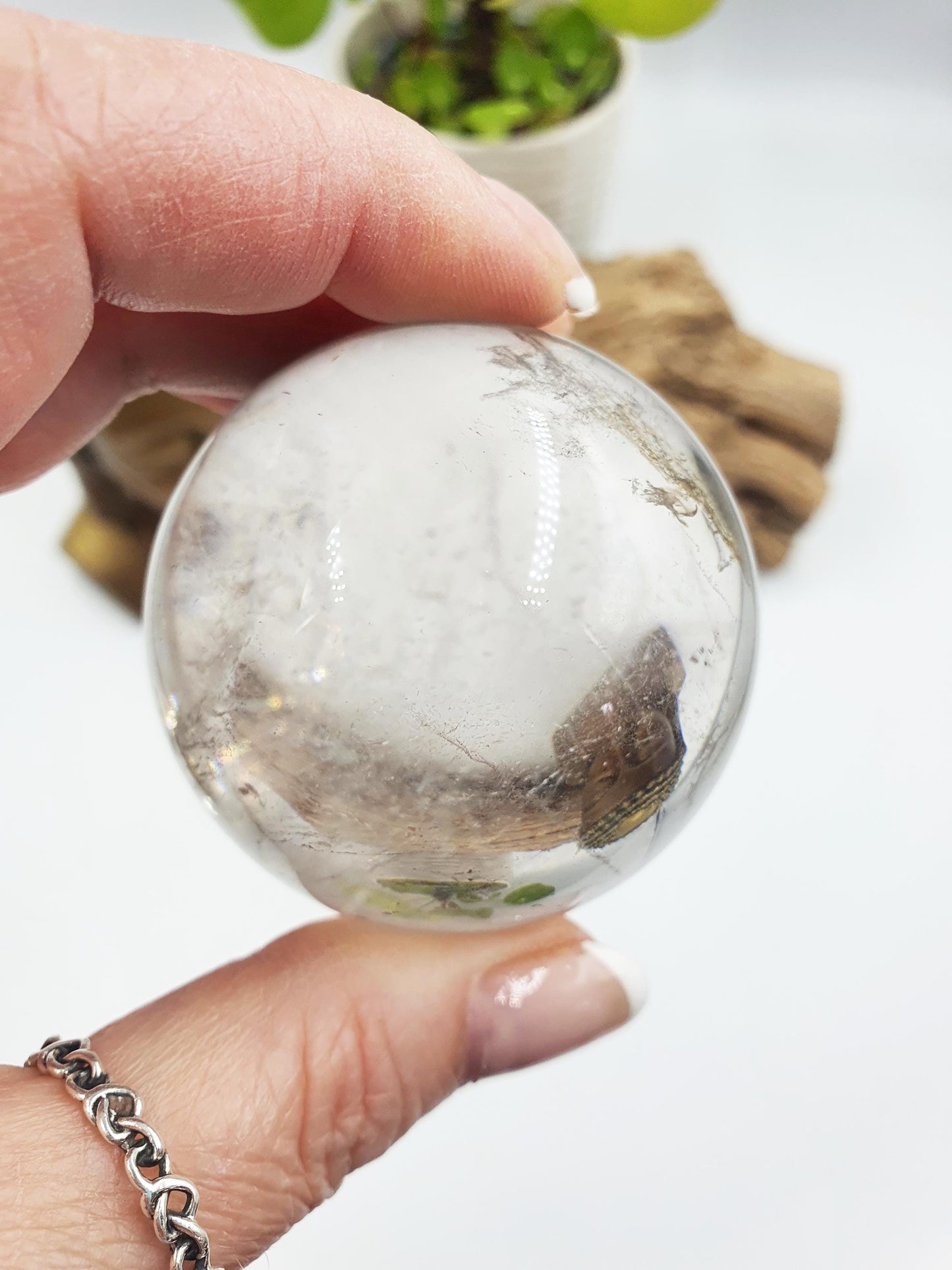 Clear Quartz Crystal Sphere