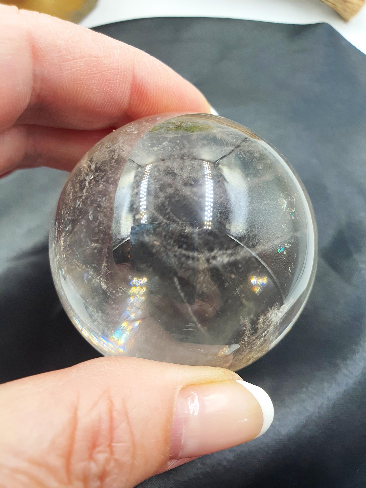 Clear Quartz Crystal Sphere