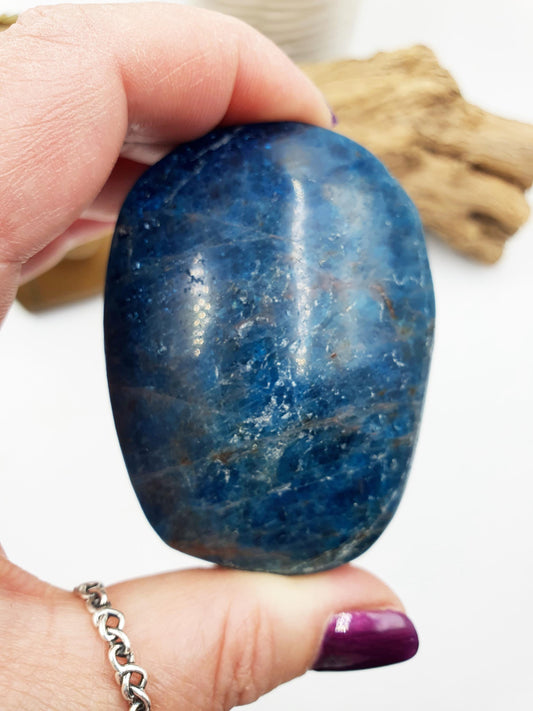 Large Blue Apatite Palm