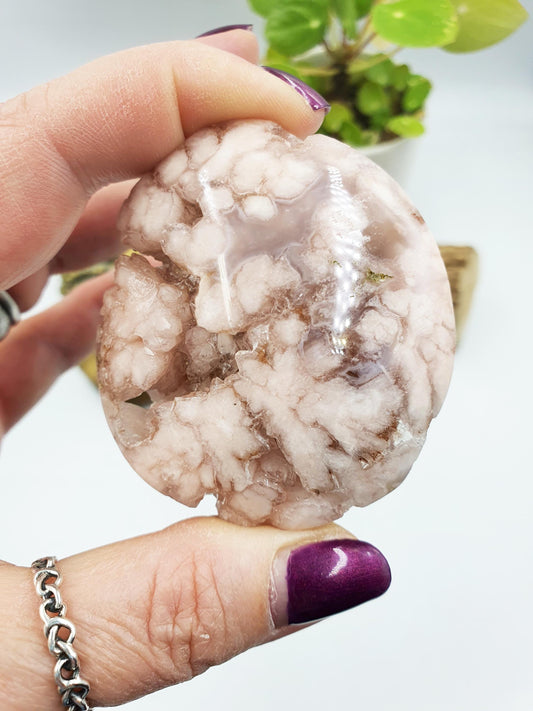 Large High Grade Pink Amethyst Drusy Palm