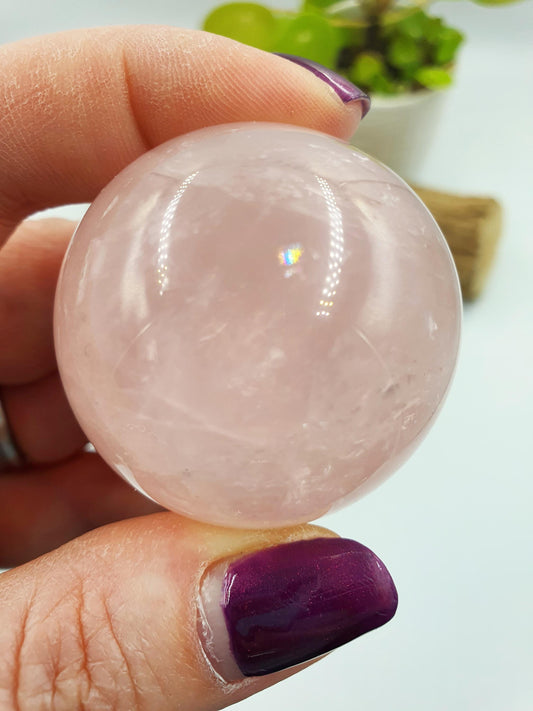 Star Rose Quartz Sphere