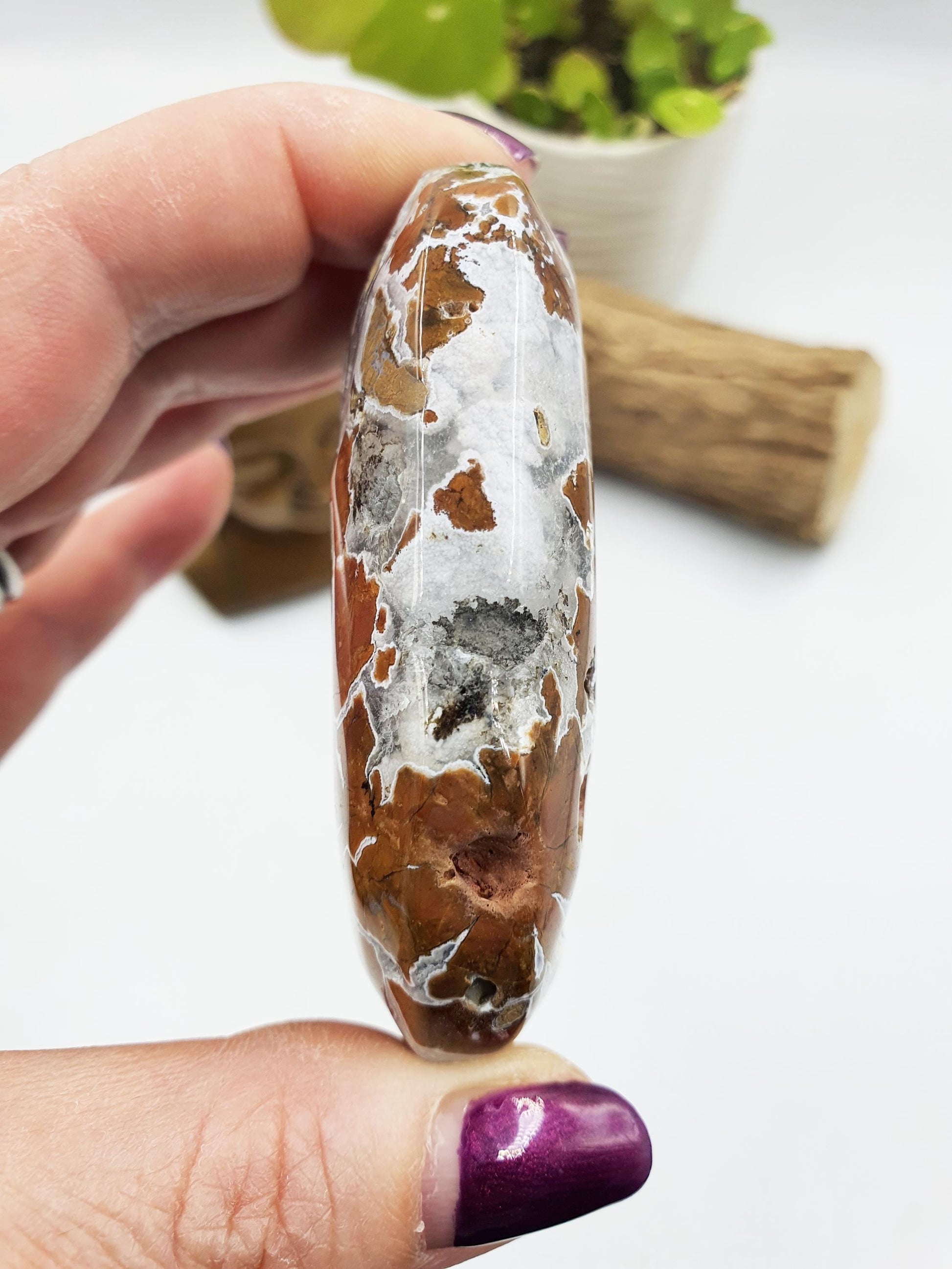 Agate Drusy Palm