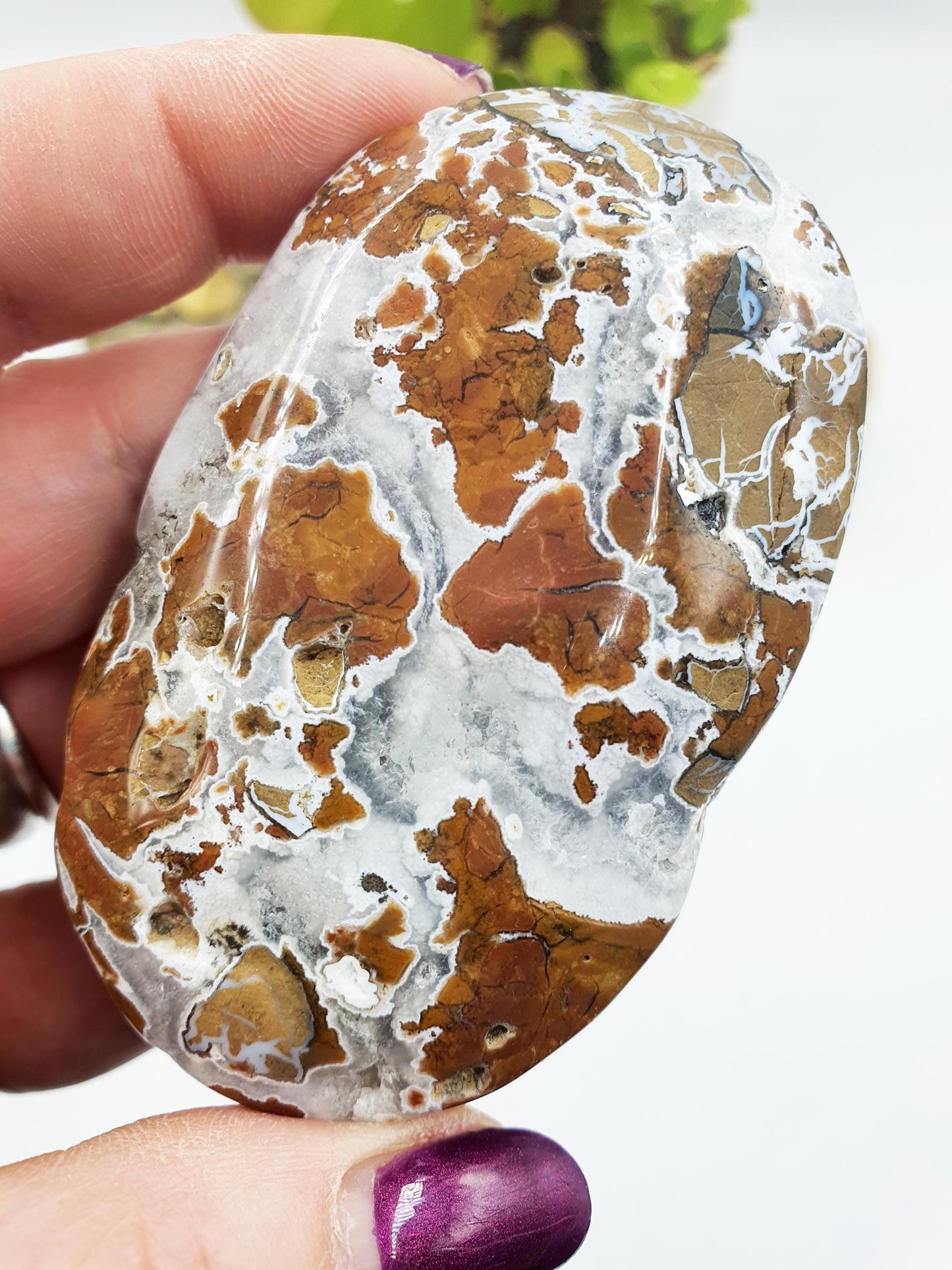 Agate Drusy Palm