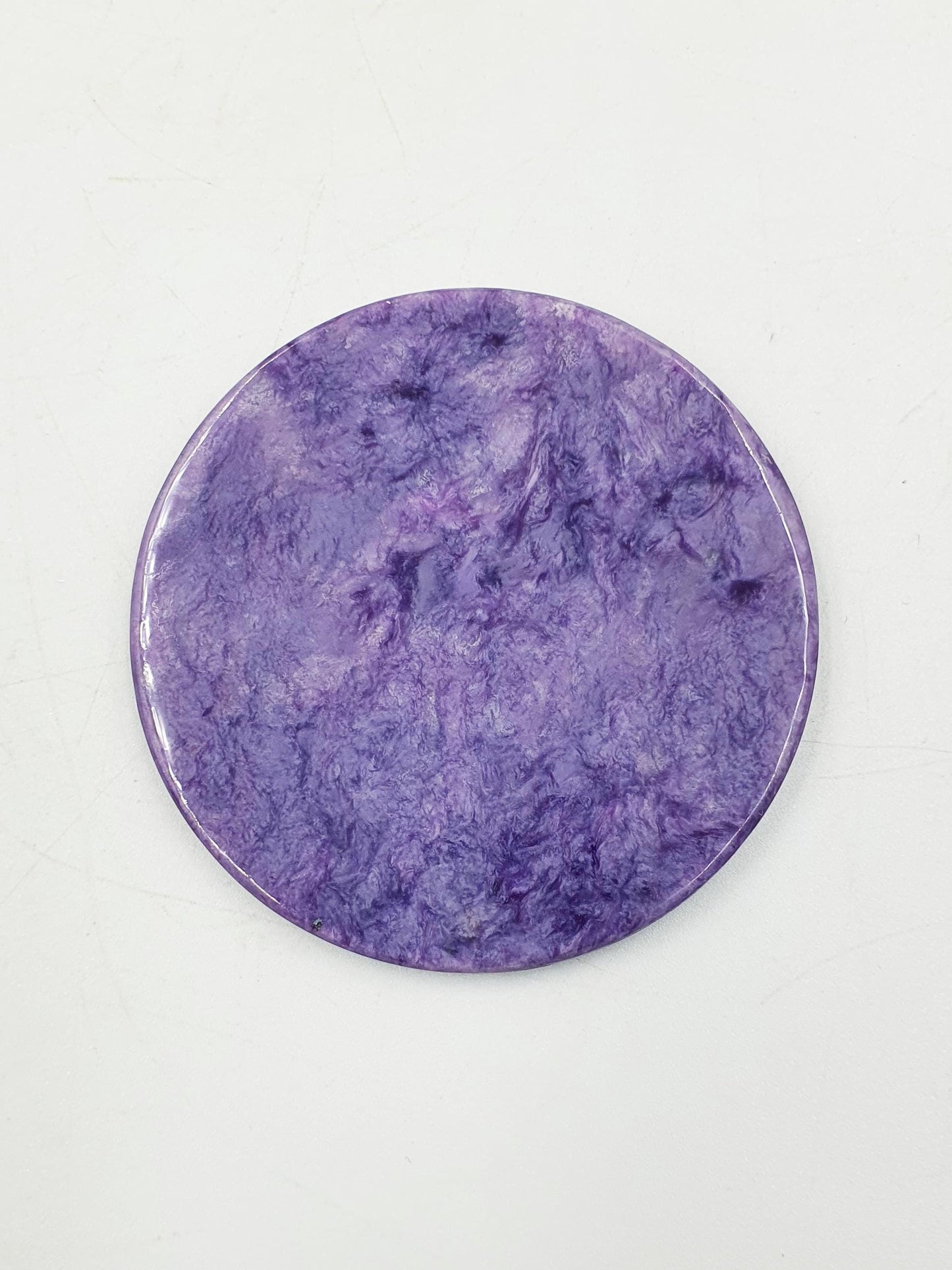 A Grade Flashy Charoite Disc