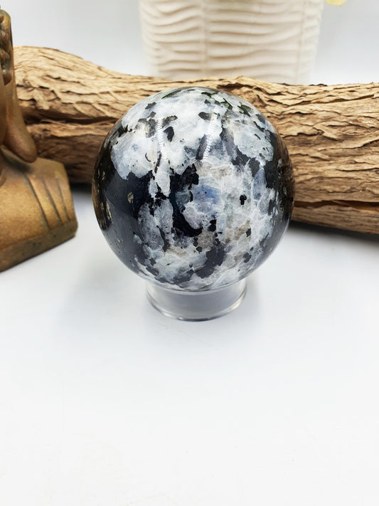 Flashy Large Rainbow Moonstone Sphere