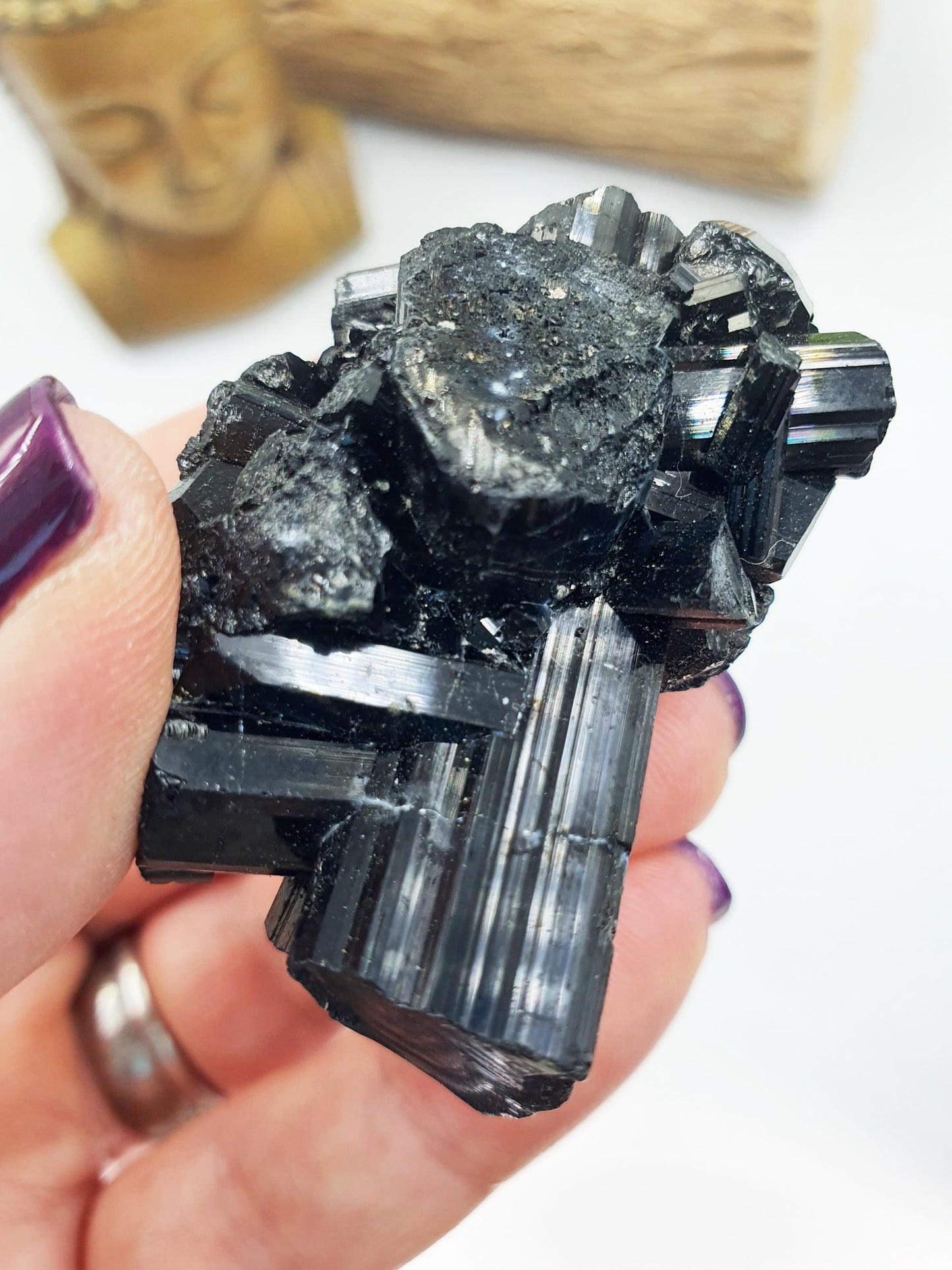 Sparkly Zambian Black Tourmaline Specimen