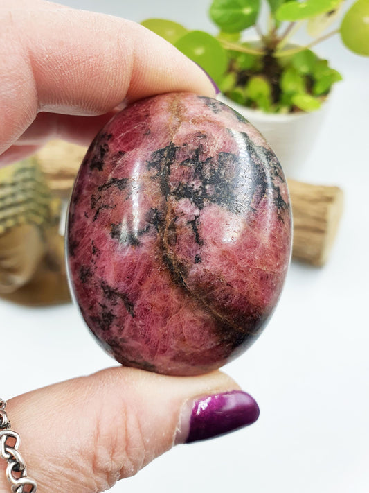 Large Rhodonite Palm