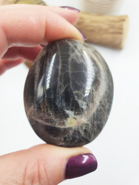 Flashy Black Moonstone Palm