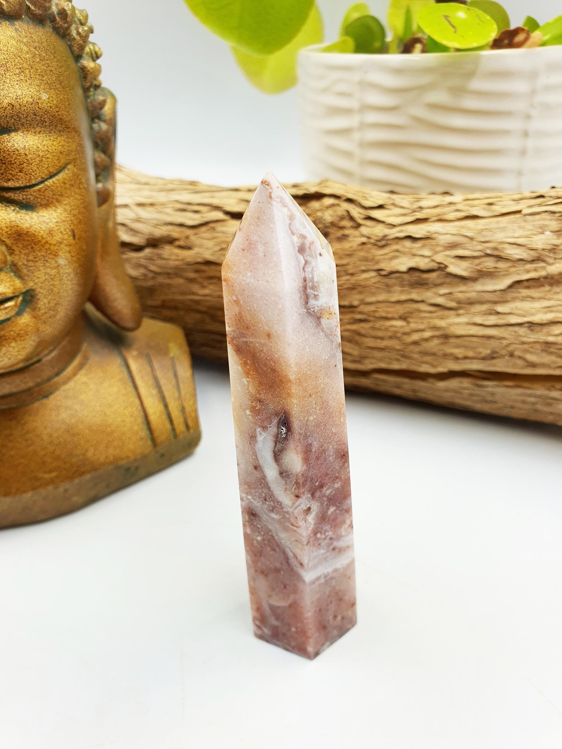 Pink Fluorite Root Tower